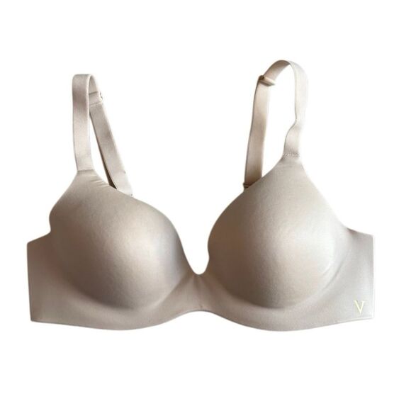 Victoria's Secret Women's Lined Semi Demi Bra in Nude Size 32B - Picture 2 of 8